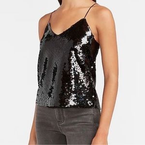 NEW Express Black Sequin Cami